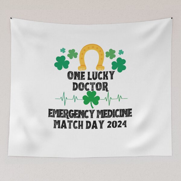 Item preview, Emergency Medicine Match Day 2024 One Lucky Doctor designed and sold by MimsTees.