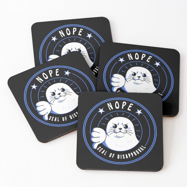 Item preview, Funny Seal of Disapproval by Tobe Fonseca designed and sold by Tobe Fonseca®.
