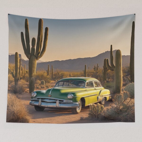 Item preview, "Desert Drives: Exploring with Cacti Companion" designed and sold by PetalPerfection.