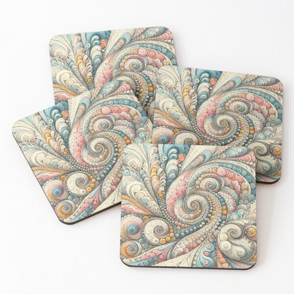 Item preview, Fractals spiral: A Zentangle-Inspired Journey designed and sold by Expressartzone.