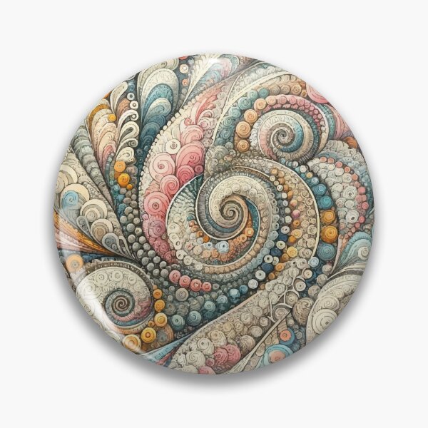 Item preview, Fractals spiral: A Zentangle-Inspired Journey designed and sold by Expressartzone.