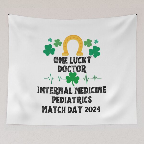 Item preview, Internal Medicine Pediatrics Match Day 2024 One Lucky Doctor designed and sold by MimsTees.