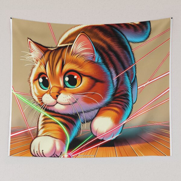 Item preview, Laser Chase Feline Fun designed and sold by Felix Tanner.