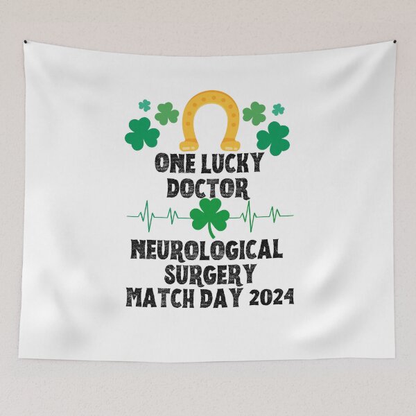 Item preview, Neurological Surgery Match Day 2024 One Lucky Doctor designed and sold by MimsTees.