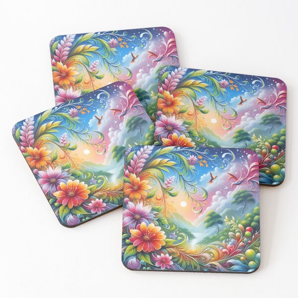 Item preview, Euphoria of Eden: A Vivid Dreamscape in Bloom designed and sold by Vitalka-uk.