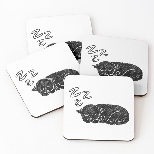 Item preview, Sleepy Cat || Black designed and sold by Cody Flowers.