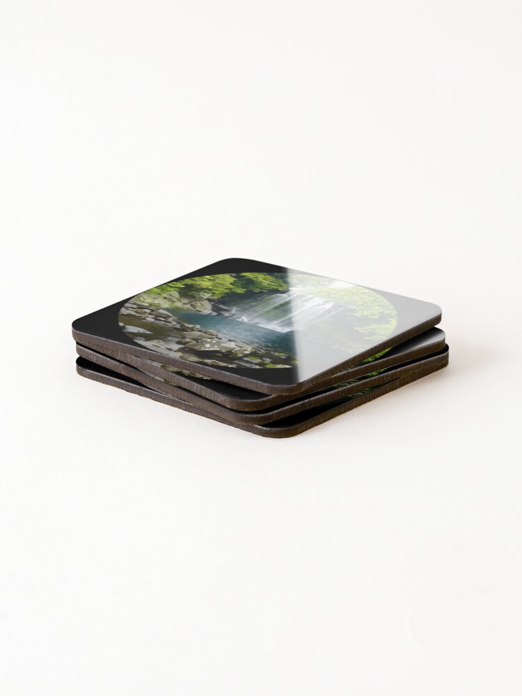 Thumbnail 4 of 5, Coasters (Set of 4), Waterfall designed and sold by TrulyRuby.