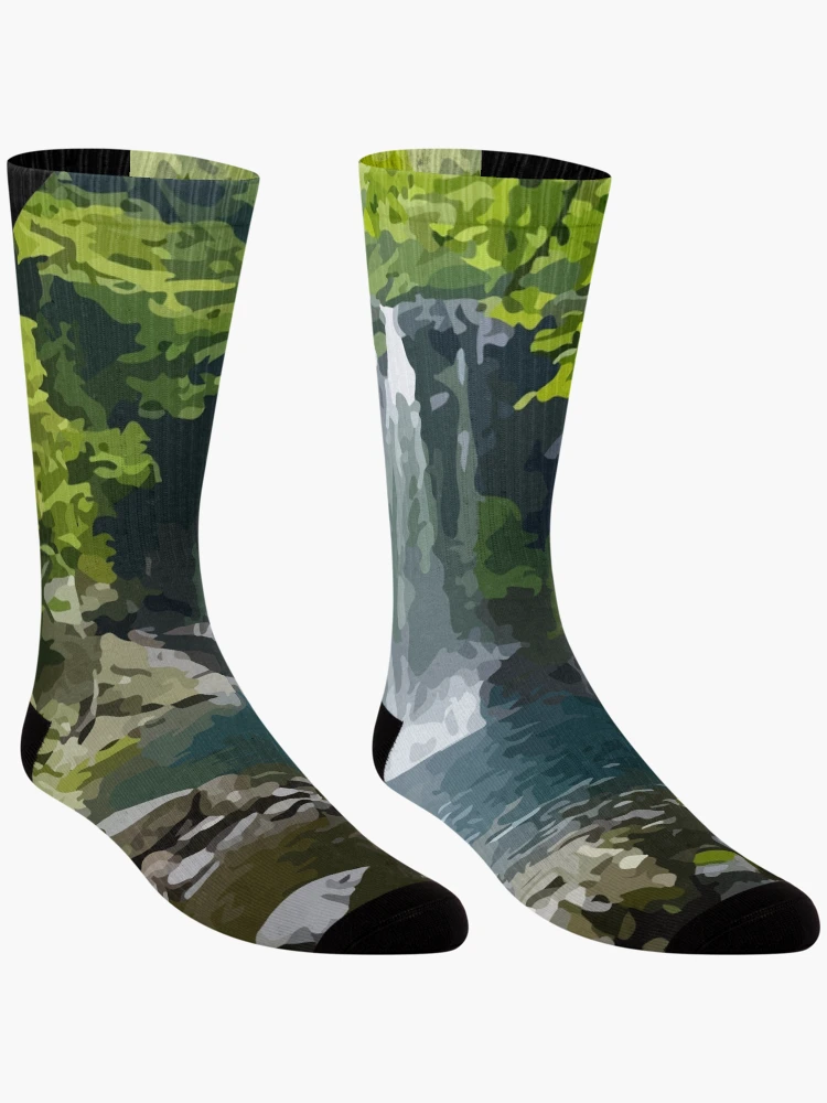 Thumbnail 3 of 5, Socks, Waterfall designed and sold by TrulyRuby.