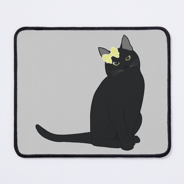Item preview, Yellow Bow Cat designed and sold by ashstash.