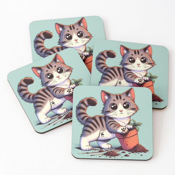 Item preview, Mischievous Kitten Pot Plot designed and sold by Felix Tanner.