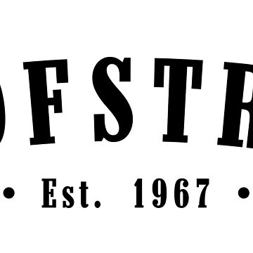 Artwork thumbnail, Olofström Blekinge County Sweden Est. 1967 Black Letter Sverige by establishedwear