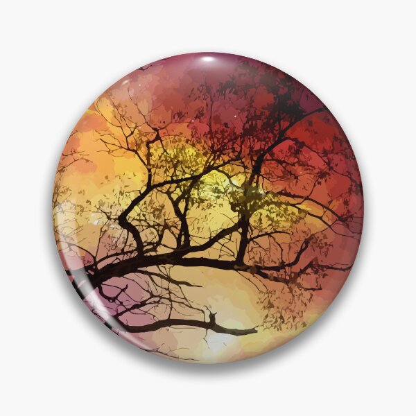 Item preview, Tree Silhouette against a Colorful sky designed and sold by TrulyRuby.