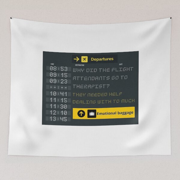 Item preview, Flight Attendant Emotional Baggage designed and sold by PurrfectJourney.