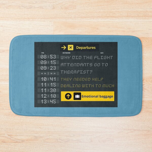 Item preview, Flight Attendant Emotional Baggage designed and sold by PurrfectJourney.