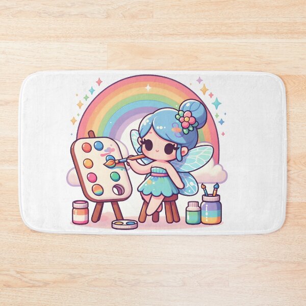 Item preview, Kawaii Fairy With Colorful Palette designed and sold by CanvasCutie.