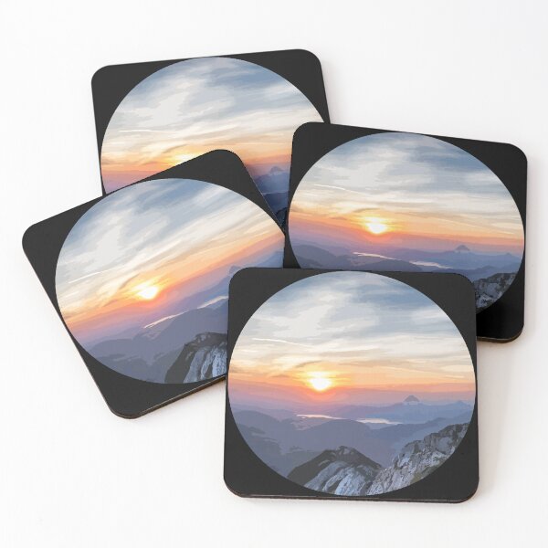 Item preview, Mountain Range during sunset designed and sold by TrulyRuby.