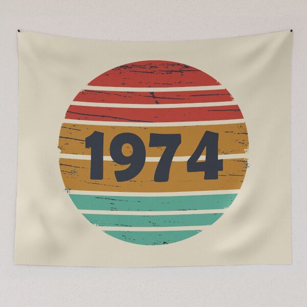Item preview, Born in 1974 vintage retro classic birthday designed and sold by Alexaltay.