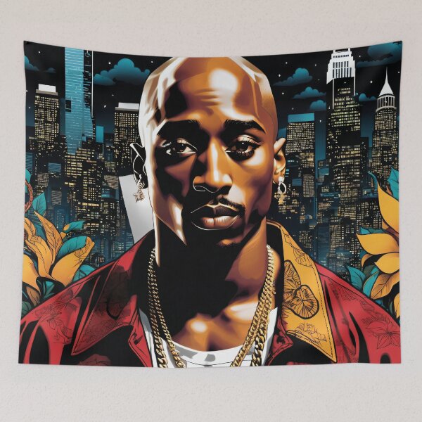 Item preview, Urban Nightscape with a Hip-Hop Legend designed and sold by opulantorbit.