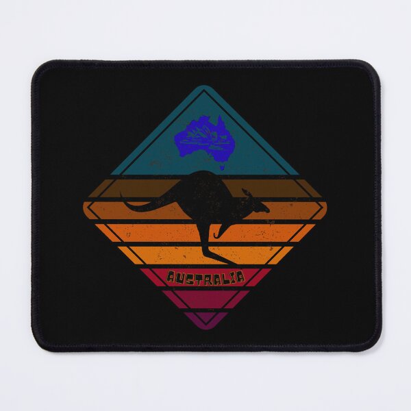 Item preview, Australian Kangaroo Retro Sunset Sign for gifts designed and sold by PaulaP-C.