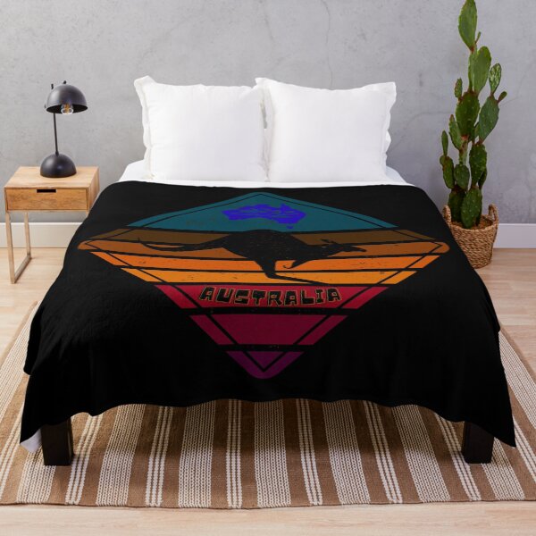 Item preview, Australian Kangaroo Retro Sunset Sign for gifts designed and sold by PaulaP-C.