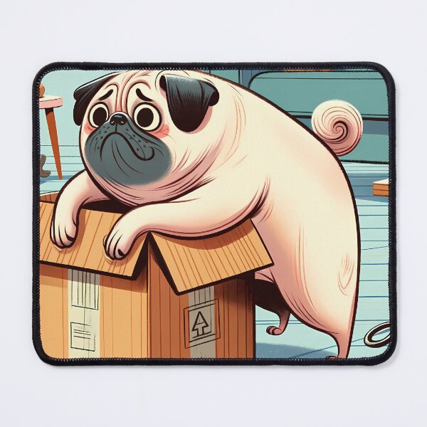 Item preview, Pug's Cardboard Castle Conundrum designed and sold by Felix Tanner.