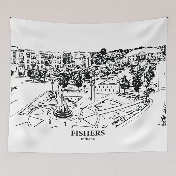 Item preview, Fishers - Indiana designed and sold by Lakeric Cityscapes.