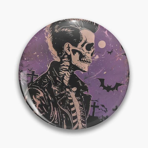 Item preview, Pompadour Skeleton Rises Again designed and sold by Retro Type.