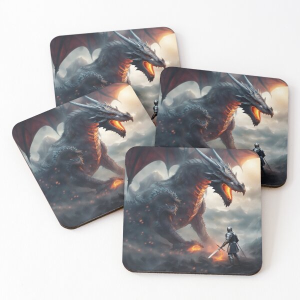 Item preview, Knight VS Dragon designed and sold by Itsapizzart.