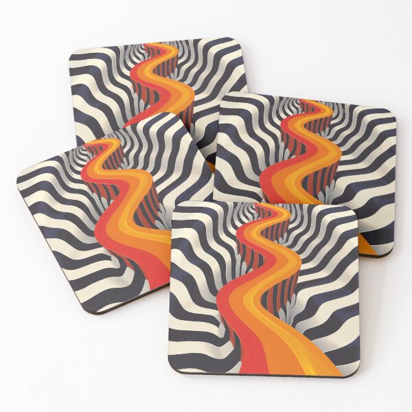 Item preview, Op Art Illusion - Wave of Contrasts 16 designed and sold by The-Silver-Halo.