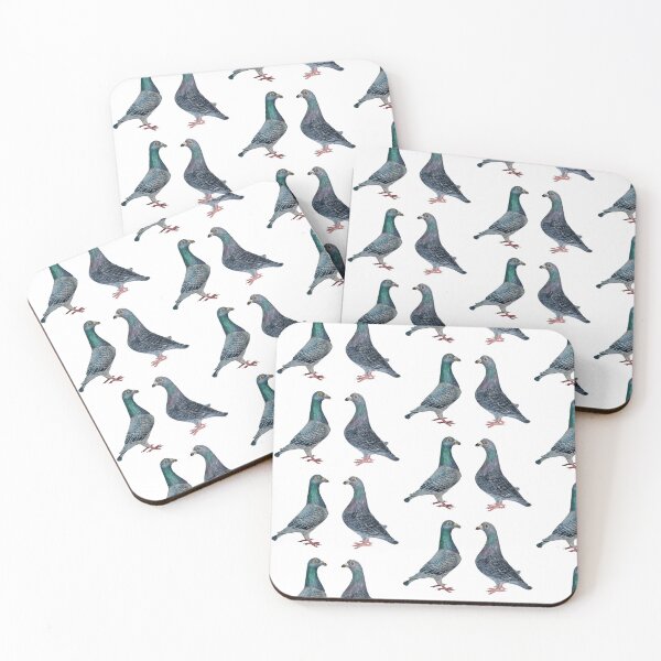 Item preview, Hand painted Watercolour of two pigeons designed and sold by Bmoony.
