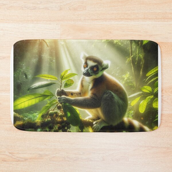 Item preview, Forest Frolic - Lemur's Playful Jungle Antics designed and sold by ProgressMagnet.