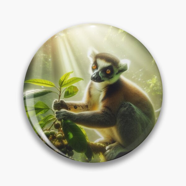 Item preview, Forest Frolic - Lemur's Playful Jungle Antics designed and sold by ProgressMagnet.