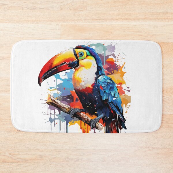Item preview, Colourful tucan designed and sold by HutFullOfLemons.