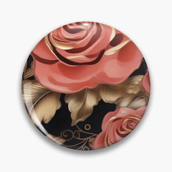 Item preview, Baroque Inspired Coral Roses designed and sold by DesignsByPrnces.