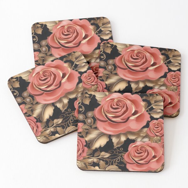 Item preview, Baroque Inspired Coral Roses designed and sold by DesignsByPrnces.