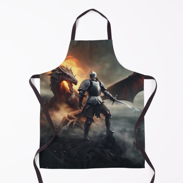 Item preview, Knight and His Fire Dragon designed and sold by Itsapizzart.