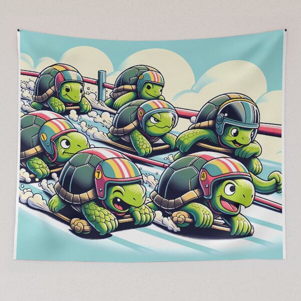 Item preview, Turtle Racers' Starting Line designed and sold by Felix Tanner.