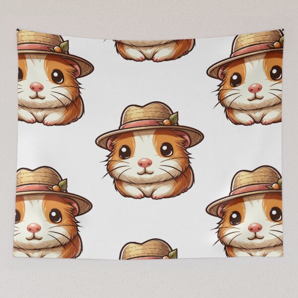 Item preview, Guinea Pig with Hat designed and sold by ArtfulWeave.