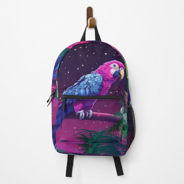 Item preview, Copy of Parrot and palms at evening, sky fall of stars, exotic vibes designed and sold by Sugar Wisdom .
