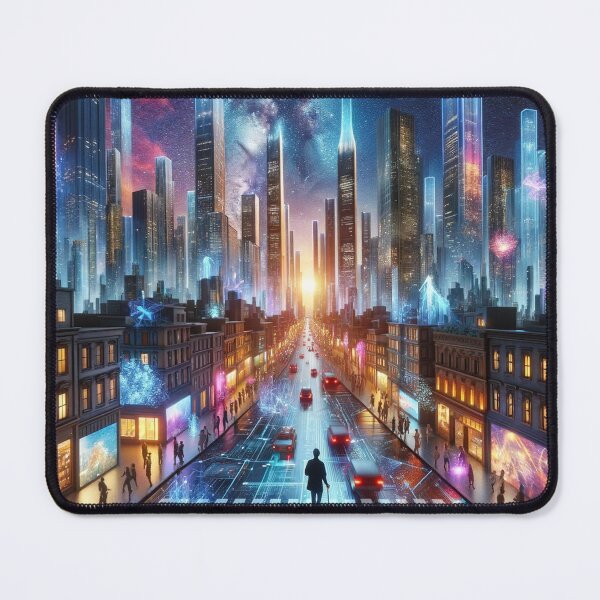 Item preview, Dusk in the Digital Metropolis designed and sold by VirtuArtVisions.