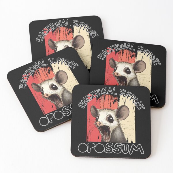 Item preview, Emotional Support Opossum Funny Cartoon designed and sold by André Botes.