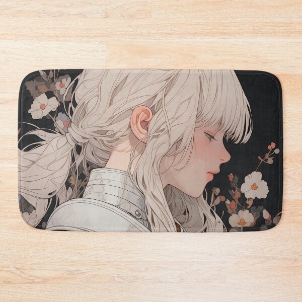 Item preview, Serene Floral Warrior Anime Girl designed and sold by bubblegoth.