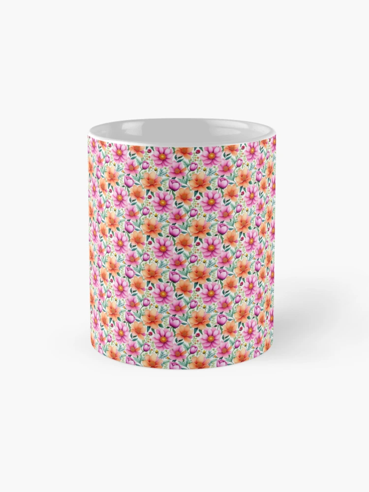 Thumbnail 4 of 6, Coffee Mug, Flower Pattern designed and sold by prozario.