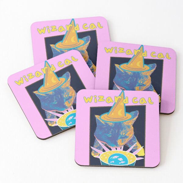 Item preview, "Wizard Cat" Text with A Magic Kitty Casting - Animals designed and sold by jolabrese.