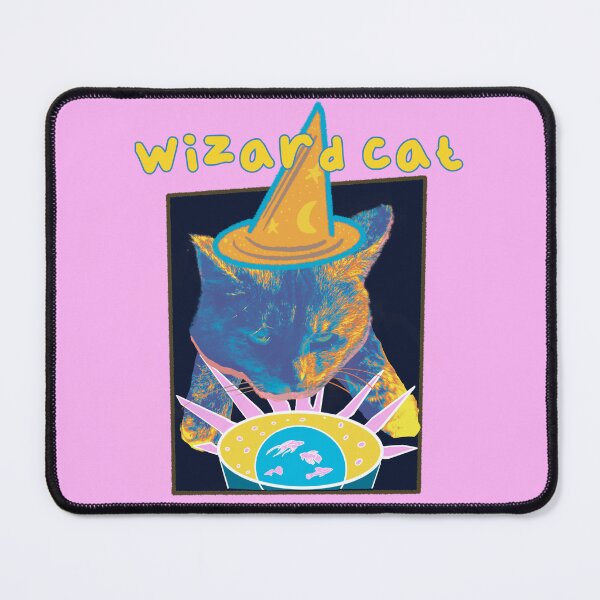 Item preview, "Wizard Cat" Text with A Magic Kitty Casting - Animals designed and sold by jolabrese.
