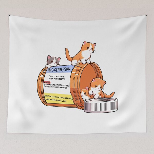 Item preview, Antidepressant Cat Box designed and sold by SunMayDown.