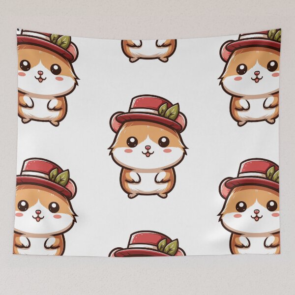 Item preview, Stylish Hamster with Hat designed and sold by ArtfulWeave.