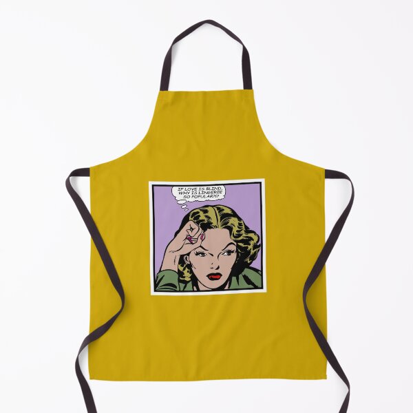 Item preview, If love is blind, why is lingerie so popular - Vintage comic illustration designed and sold by Alex Starcatcher.