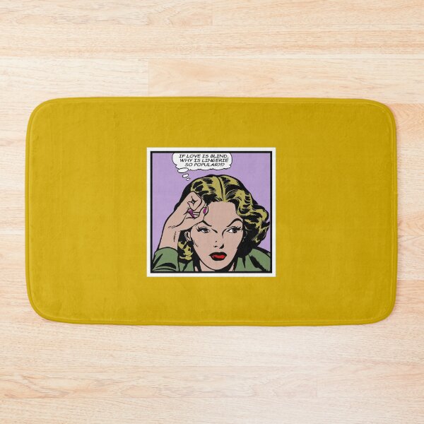 Item preview, If love is blind, why is lingerie so popular - Vintage comic illustration designed and sold by Alex Starcatcher.