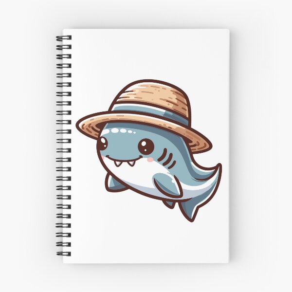 Item preview, Stylish Hammerhead Shark with Hat designed and sold by ArtfulWeave.